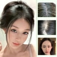 thumbnail image 2 of Womens Hair Top Patch, Clip In Bangs Hairpiece, Natural Looking Volume Enhancer with Seamless Bangs for Fuller Hair, Heat Resistant Synthetic Fiber, Easy To Wear and Style, 2 of 6