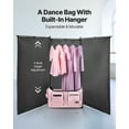 thumbnail image 2 of VEVOR Dance Bag with Garment Rack, 29 Inch Rolling Dance Duffel, with Wheels, USB Port, Height Adjustable Clothes Rack, Privacy Protection Curtain, Ideal for Travel and Competitions, Matte Pink, 2 of 9