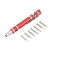 thumbnail image 3 of Kozecal Mini Magnetic Screwdriver, Pocket Screwdriver 8 In 1 Aluminum Alloy For Gadgets, 3 of 8