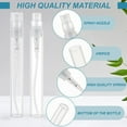 thumbnail image 4 of 80 botellas de spray de plástico transparente de 5 ml/0,17 oz, portátiles, esmeriladas, con 6 pipetas de 2 ml, 2 embudos y 2 bombas de plástico., 4 of 6