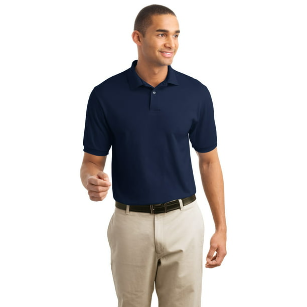 Hanes Men's Short Sleeve Jersey Knit Sport Shirt - 054X - Walmart.com