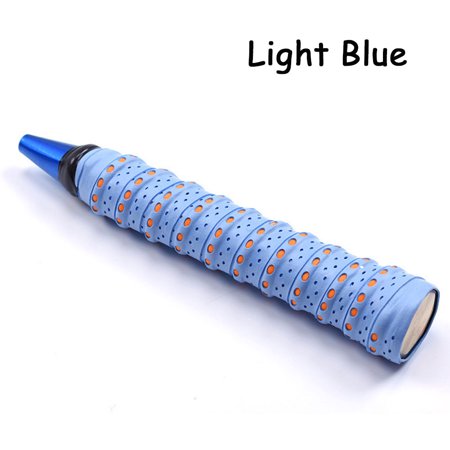 Anti-skid Tennis Squash Racket For Fishing Rod Baseball Bats Badminton Sweatband Sweat Absorbed Anti-slip Band Grip Tape LIGHT BLUE