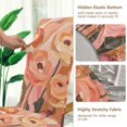 thumbnail image 5 of Yayeee 4 Pack Dining Chair Covers Stretch Parson Chairs Slipcovers Seat Protector, Abstract Orange Flowers, 5 of 6