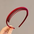 thumbnail image 5 of Plastic Headbands Teeth Comb Headband Non Slip, Soft Edge Narrow Headbands for Women Girls, Skinny Hair Bands for Women Men Teen Girls, 5 of 8