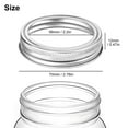 thumbnail image 2 of EEEkit 24pcs Mason Jar Replacement Rings, 70mm Regular Mouth Canning Lid Bands, Reusable and Leak-Proof, Silver, 2 of 9