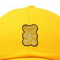 thumbnail image 2 of Dalix Yellow Gummy Embroidered Cotton Dad Hat Baseball Cap Adjustable Womens in Gold, 2 of 5