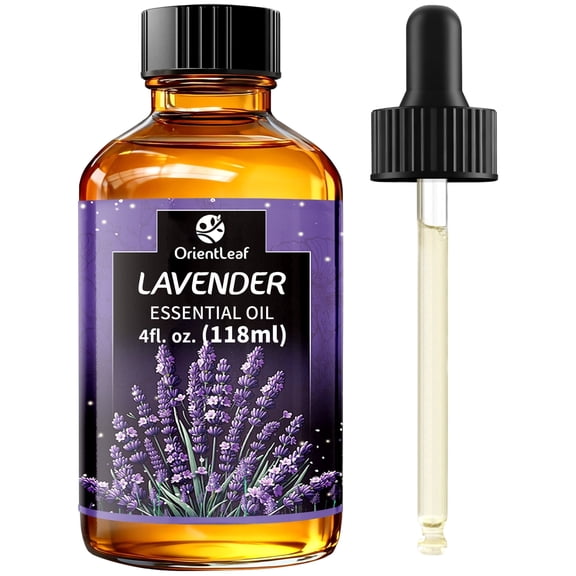 OrientLeaf Pure Lavender Essential Oil for Skin Hair Diffuser Massage, 4 fl Oz, Gifts for Women