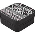 thumbnail image 3 of Coolnut Bohemian Geometric Travel Jewelry Box Small Portable Jewelry Case for Ring Earring Necklace Jewellery Organizer Storage for Women Girls Women Gifts, 3 of 7