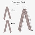 thumbnail image 2 of Wukai Retro Red Black Roses Print Hair Scarf for Women Fashion Silky Satin Headscarf Wrap Breathable Lightweight Neck Scarves For Handbag Accessories, 2 of 6