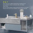 thumbnail image 2 of 4 in 1 Travel Dispenser, Leakproof Refillable Shower Bottles, Portable Travel Container with Sticker for Perfume Shampoo Conditioner (Gray), 2 of 9