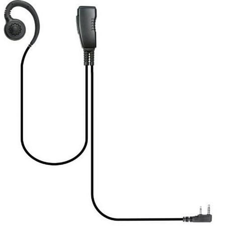 PRYME LMC-1GH01 PRO-GRADE Lapel Microphone with SWIVEL (G-Hook) Earpiece that can be used on either ear and is easy to clean and use