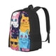 thumbnail image 1 of Fotbe Colorful Cats Pattern Art Mochila para Hombre y Mujer - Tela Oxford 600D Resistente - Mochila Impermeable de Gran Capacidad para Escuela, Viajes y Senderismo, 1 of 6