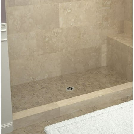 Tile Redi Single Threshold Shower Base With Bench Walmart Com