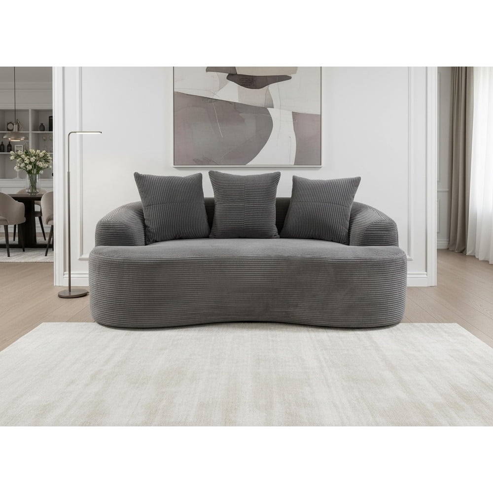 65.35" Curved Loveseat Sofa for Living Room