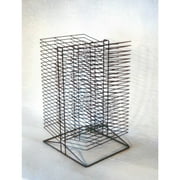 Sax All-Steel Double Sided Wire Drying Rack, 50 Shelves, 17-1/2 x 20 x 30-3/4 Inches, Black