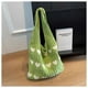 thumbnail image 4 of Zhuge Bolso de hombro tejido para mujer, bolso de mano tejido, bolso de mano tejido elegante para playa de verano, bolsos de hombro de 12,77 x 3,93 x 12,2 pulgadas (verde), 4 of 5