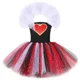 thumbnail image 3 of Disfraz de reina de corazones roja con purpurina para niñas, ropa de fiesta de carnaval de Halloween, disfraz de País de las Maravillas, vestido de princesa con tutú elegante para niños, 3 of 5