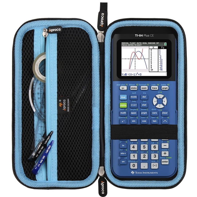 Estuche de almacenamiento Aproca para Texas Instruments TI-84 Plus CE Blue