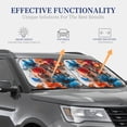 thumbnail image 4 of Wukai 3D Butterfly Car Front Windshield Sun Shade,Sun Visor Shield Block Automotive Interior Protector Blocks UV Rays-Small, 4 of 6