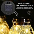 thumbnail image 4 of 5 Pack Replacement Solar Light Parts(top Size 2.76 Inches, Bottom Size 2.36 Inches),7 Warm White Led Waterproof, 4 of 5
