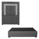 thumbnail image 1 of Box Base Cama Individual + Cabecera Bora Gris, 1 of 8
