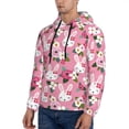 thumbnail image 3 of Sikiie Rose Rabbit Men's Hoodie, Essentials Hoodie, Sweatshirt, Pullover Hooded Sweatshirt for Men-4X-Large, 3 of 7