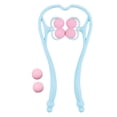 thumbnail image 1 of Masajeador de cuello multifuncional con rodillo manual para aliviar el dolor muscular y la tensión. 6 bolas azul, 1 of 6