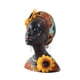 thumbnail image 1 of Estatua de mujer africana, estatua africana de resina, figura de mujer africana creativa de girasol para centro de mesa, estantería de escritorio para, 1 of 6