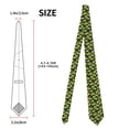 thumbnail image 2 of Zufioo Fresh Avocado Print Men's Silk Tie, Business Suit Tie - Anti-floating Buckle Design, Clothing Accessories Suitable for Business, Daily Life, Banquets, 2 of 7