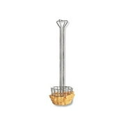 Focus Foodservice 470 Tortilla Fryer Basket, Large Size, Chrome Plated Wire Construction, 6-1/4 x 25