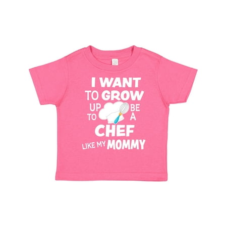 

Inktastic I Want To Grow up To Be a Chef Like My Mommy Boys or Girls Toddler T-Shirt