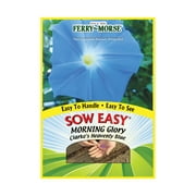 Ferry-Morse Sow Easy Morning Glory Heavenly Blue Annual Flower Seeds (1 Pack) - Seed Gardening, Full Sunlight Annual Flower Seeds (1 Pack) - Seed Gardening, Full Sunlight