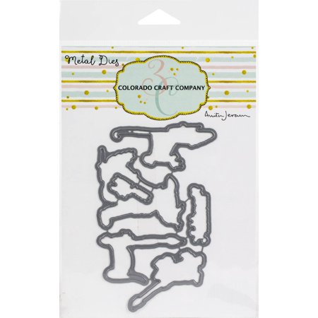 UPC: 0810043853699 | Colorado Craft Company Metal Die Set-Wishing You Happiness-By Anita Jeram