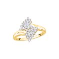 thumbnail image 1 of Diamond Fashion Ring in 10K Yellow Gold (1/2 cttw) (I-Color, SI3/I1-Clarity) (Size-6), 1 of 2