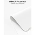 thumbnail image 3 of Kiibsot Desk Pad, 23.6" x 13.8" PU Leather Non-Slip Desk Mat Large Mouse Pad for Desktop, Waterproof Laptop Computer Writing Mat for Office, Home, Work, Gaming, 3 of 6
