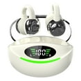 thumbnail image 2 of Earphone wireless, Hwkond Wireless Earbuds Bluetooth 5.3 Ear Clip Type Light-Weight Headphones Built-in Microphone IPX4 Immersive Premium Sound Headset With Charging Case, White, Up To 60% Off, 2 of 6