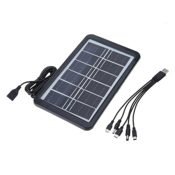 Small 10W Solar Charging USB Interfaces Monocrystalline Silicon Multifunction Solar Module Uprades for Hiking & Campin