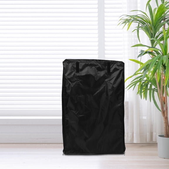 Luxshiny Black Polyester Refrigerator Cover, Standing Protector for Home Kitchen Appliances, Dust and Scratch Resistant