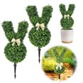 thumbnail image 3 of Simulación Plant Rabbit Topiary Tree Pot 2 PCS Pascua (55 Cm Con Luz), 3 of 9