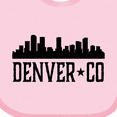 thumbnail image 4 of Inktastic Denver Colorado City Skyline Boys or Girls Baby Bib, 4 of 4