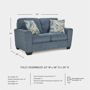 Signature Design by Ashley Cashton Blue Loveseat