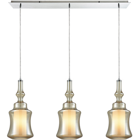 

World of Lamp WLA178249 Pendants Polished Chrome Metal Glass Zaniah