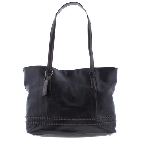 Tignanello Womens Classic Boho Leather Contrast Trim Tignanello Womens Classic Boho Leather Contrast Trim Tote Handbag