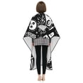 thumbnail image 7 of ZICANCN Hair Cutting Cape for Adults, Black Evil Skeleton Cape Salon Barber Cape for Hair Stylist Shampoo Capes Waterproof, 55x66 Inches, 7 of 7