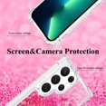 thumbnail image 6 of Aesthetic Funda para Samsung Galaxy S22 Ultra Case Clear Silicone for Women Girls, Cute Phone Case Samsung S22 Ultra Case Glitter Pink Shockproof and Bumpers Cover (Pink), 6 of 14