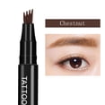 thumbnail image 2 of New Fashionable Makeup Choice Four Pronged Design Smooth Liquid Eyebrow Pen Easily Create A Natural and Three Eyebrow Shape [1ML], 2 of 5