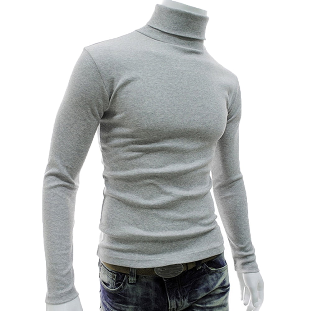 Long Sleeve Turtleneck Sweater Slim Fit 