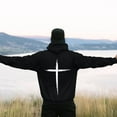 thumbnail image 2 of Essentials Hoodie for Men Jesus Inspirational Religious Faith Cross Graphic Hooded Mens Casual Clothing,Black,S, 2 of 5