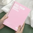 thumbnail image 2 of Dvruxg Subject Notebooks Soft Spiral Lined Notebook Journal B5 7x10 inch, Planner for Gift Office Christmas Birthday(Pink), 2 of 6