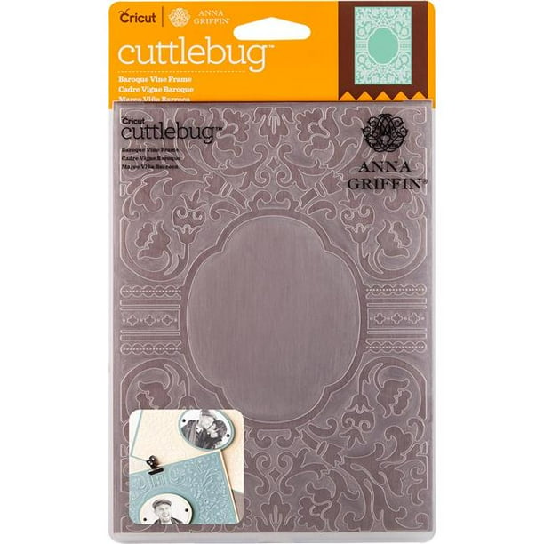 Cuttlebug 5" x 7" Embossing Folder By Anna Griffin, Baroque Vine Frame